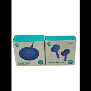 iFrogz Airtime Pro 2 SE Truly Wireless Earbuds w/ Charging Pad Blue